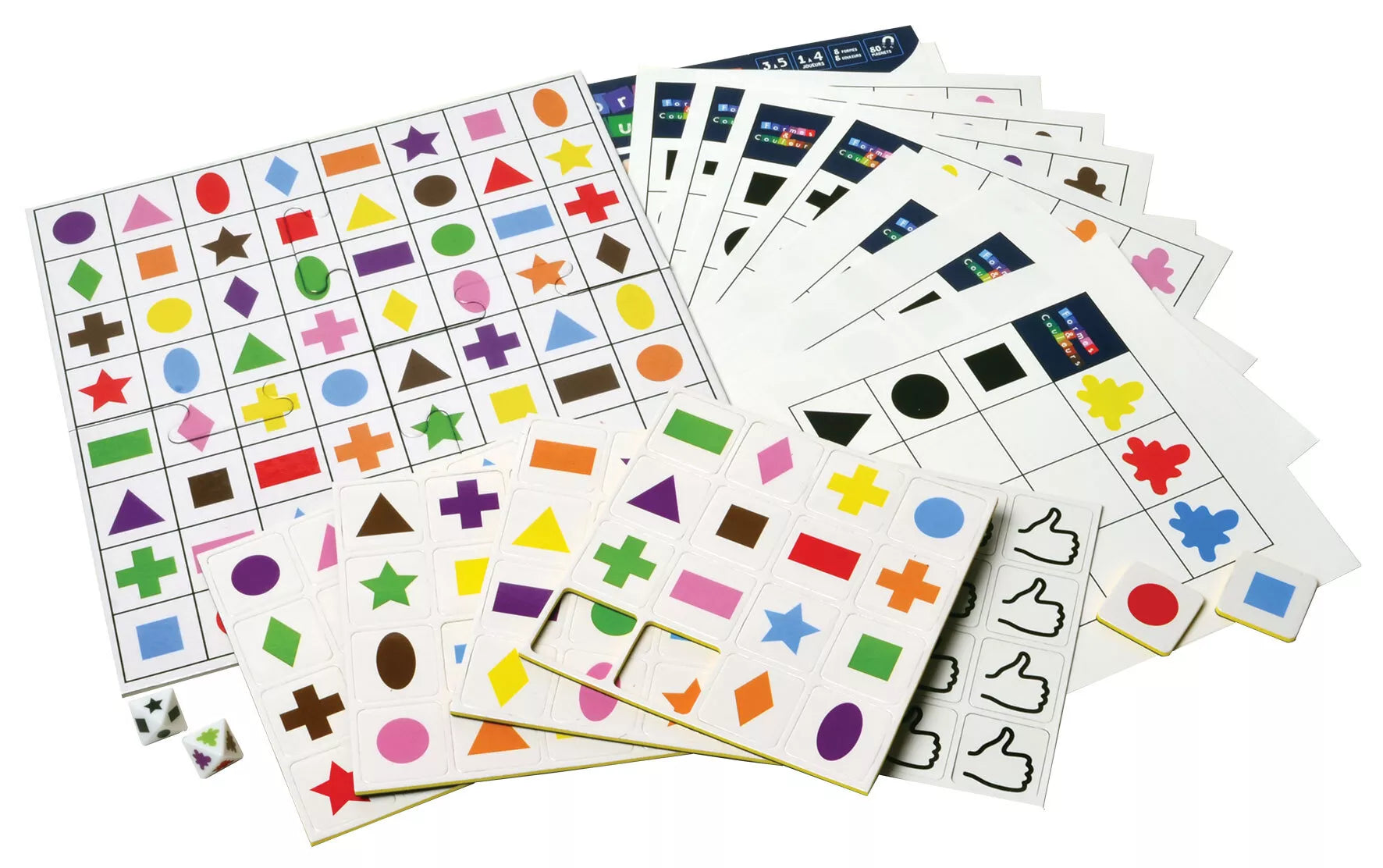 SEPP magnetinis žaidimas, Formos ir spalvos