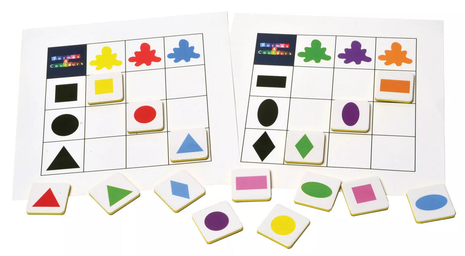 SEPP magnetinis žaidimas, Formos ir spalvos