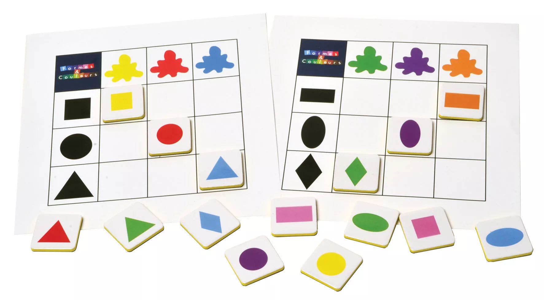 SEPP magnetinis žaidimas, Formos ir spalvos