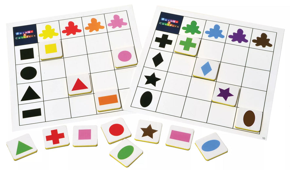 SEPP magnetinis žaidimas, Formos ir spalvos