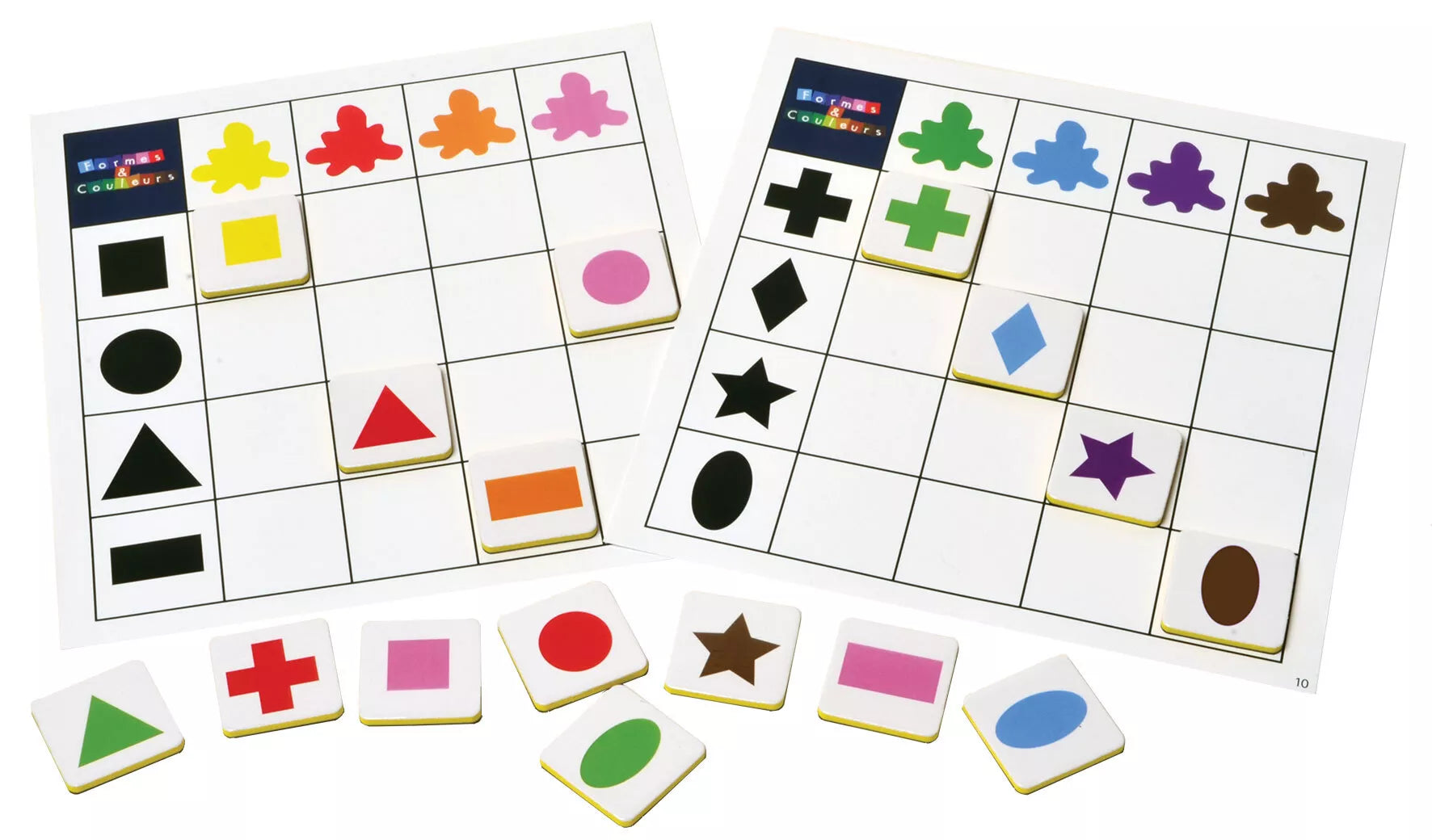 SEPP magnetinis žaidimas, Formos ir spalvos