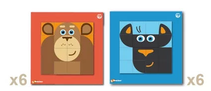 SEPP magnetinių mozaikų rinkinys Gyvūnai, 6 vaikams