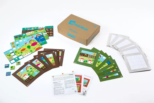 SEPP magnetinių mozaikų rinkinys Kraštovaizdžiai, 6 vaikams