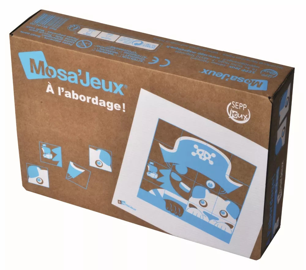 SEPP magnetinių mozaikų rinkinys Piratai, 6 vaikams