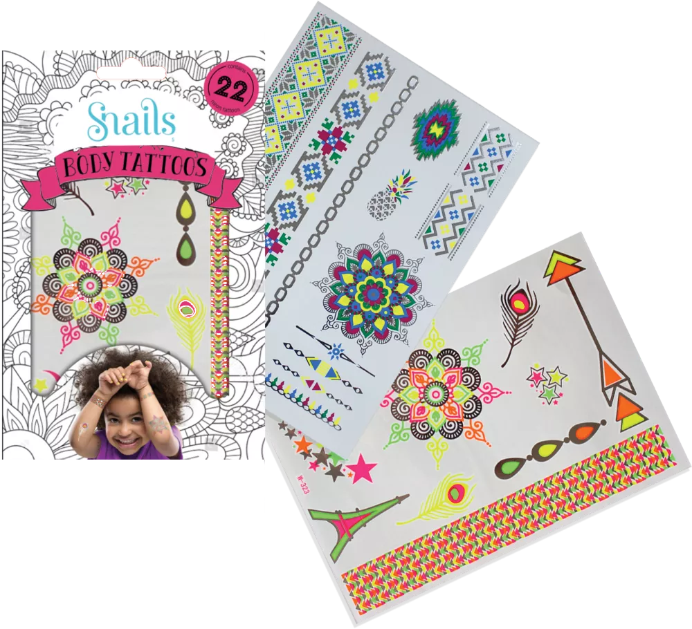 Snails Kūno Tatuiruotė Neonas