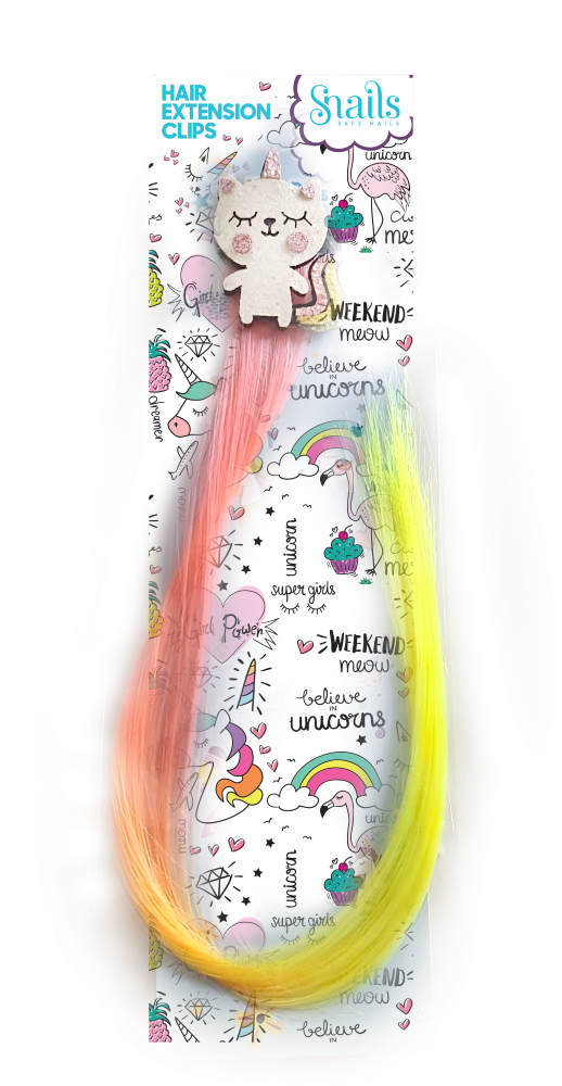 Snails plaukų sruogelė su segtuku, Katinėlis Vienaragis