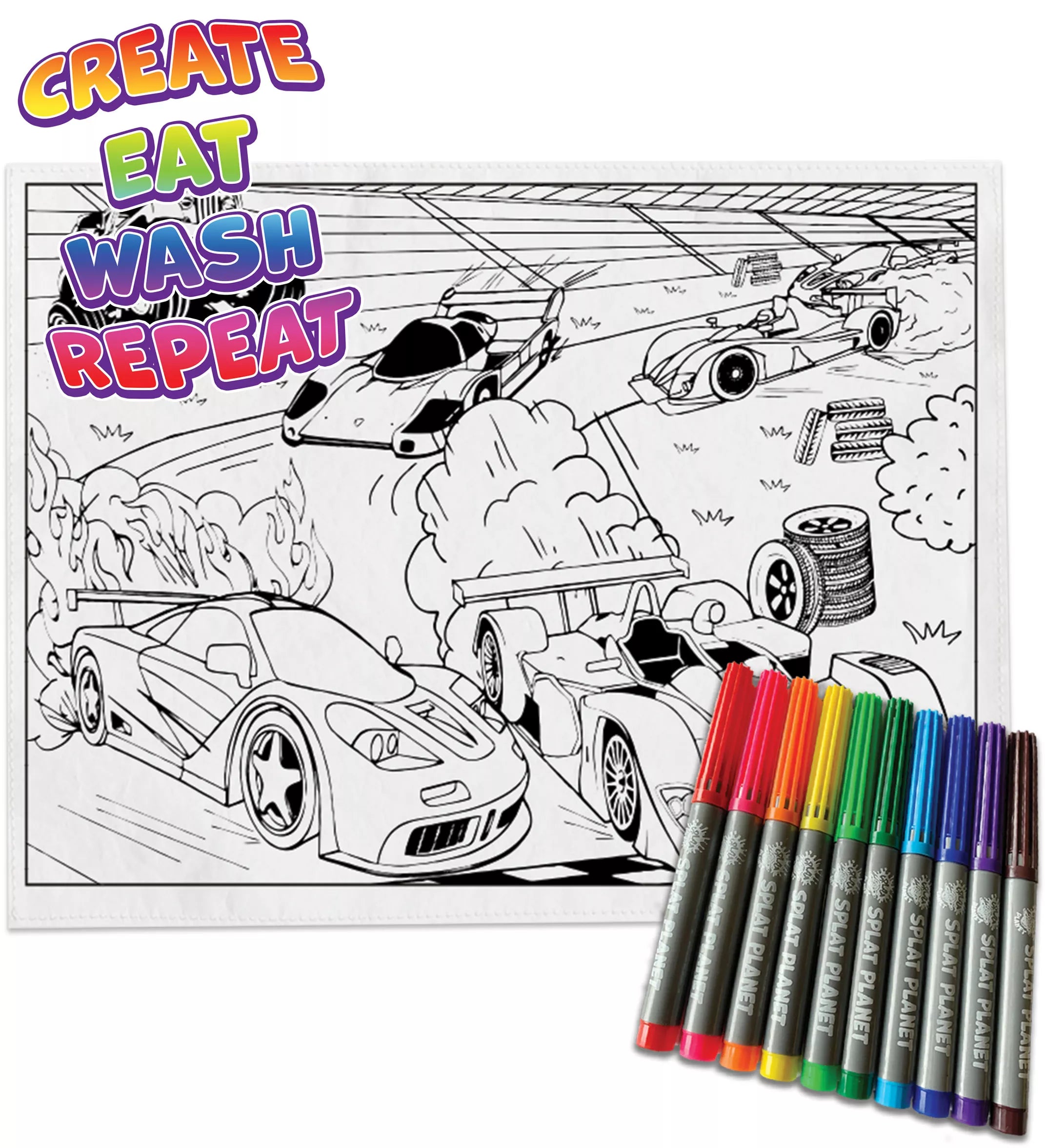 Spalvinimo kilimėlis MAŠINOS