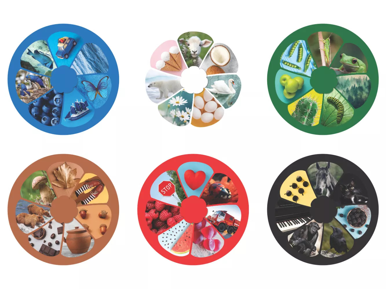 Lavinanti dėlionė SPALVOS, 3-6 metų vaikams