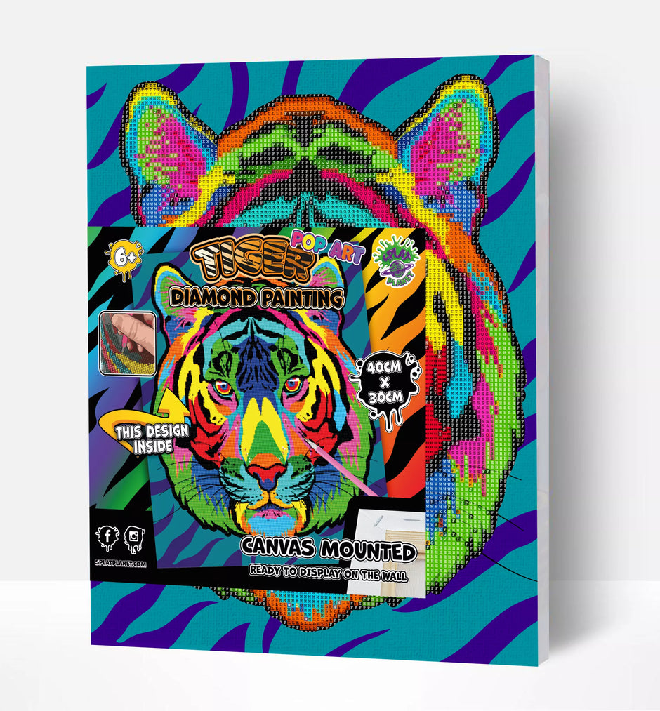 Splat Planet deimantinė dėlionė POP TIGRAS 30x40 cm