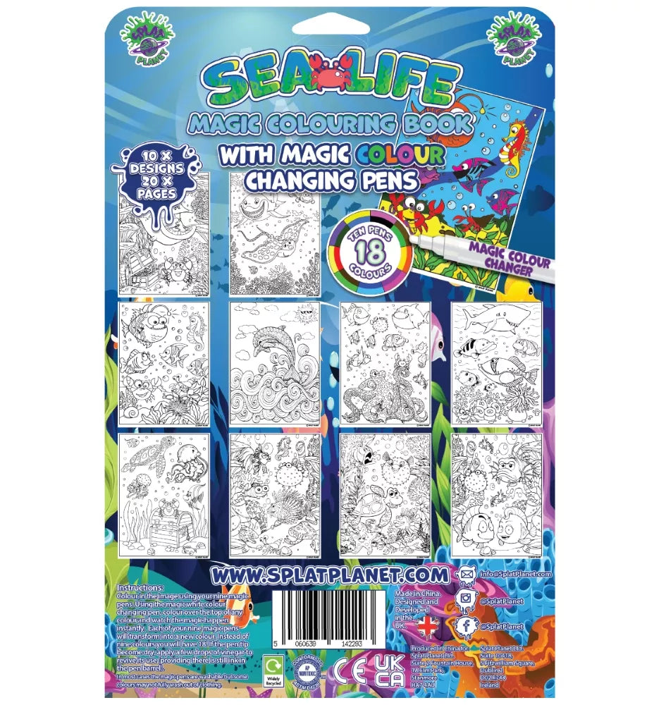 Splat Planet magiška spalvinimo knygelė JŪRA