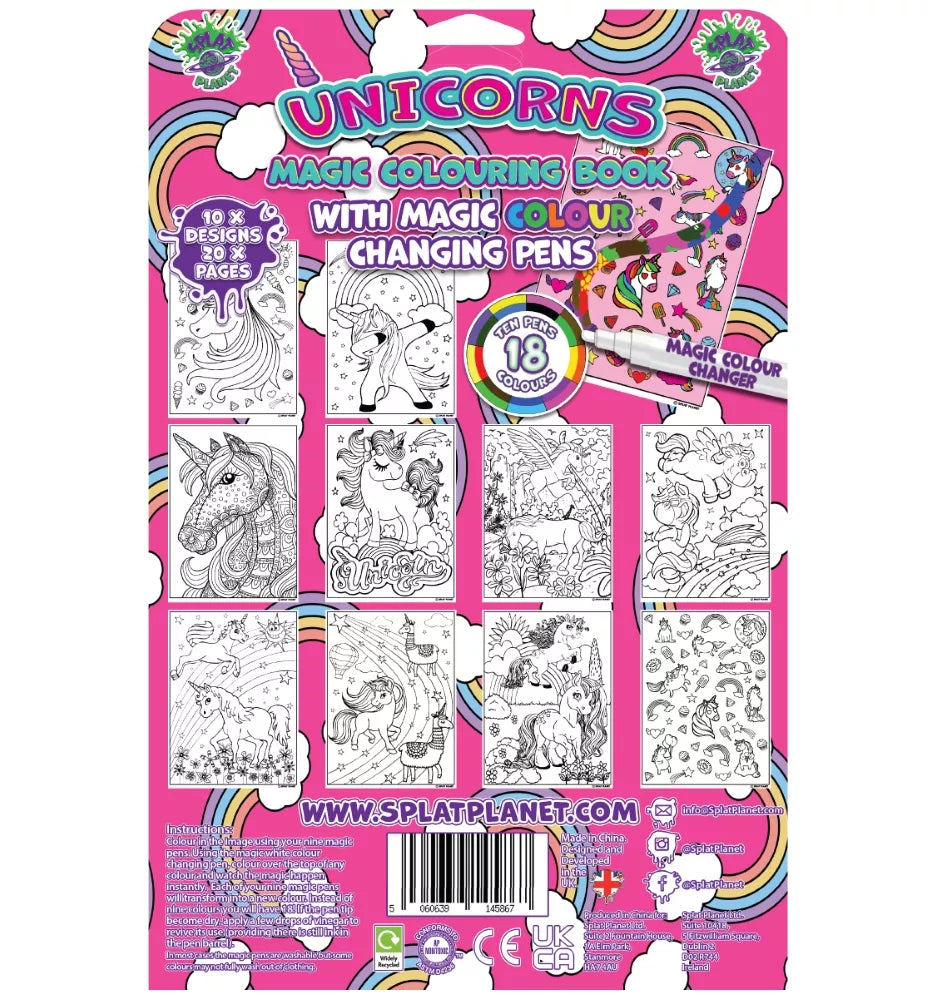 Splat Planet magiška spalvinimo knygelė VIENARAGIAI