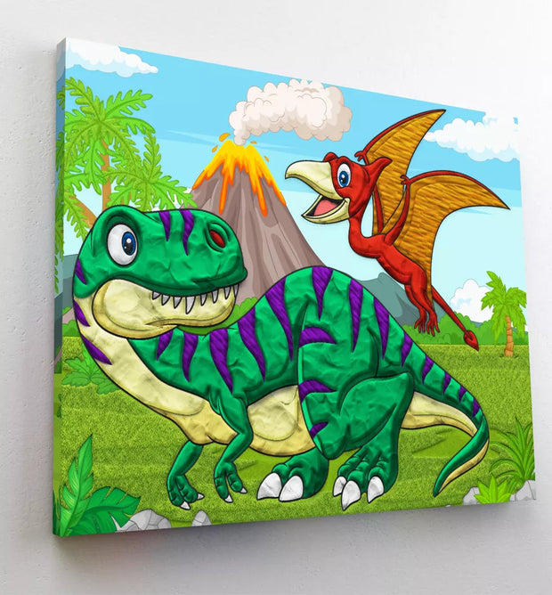 Splat Planet paveikslas iš modelino, Dinozaurai 30x40cm