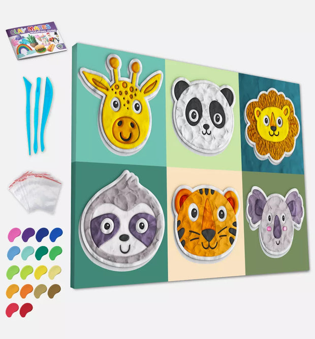 Splat Planet paveikslas iš modelino, Gyvūnėliai 30x40cm