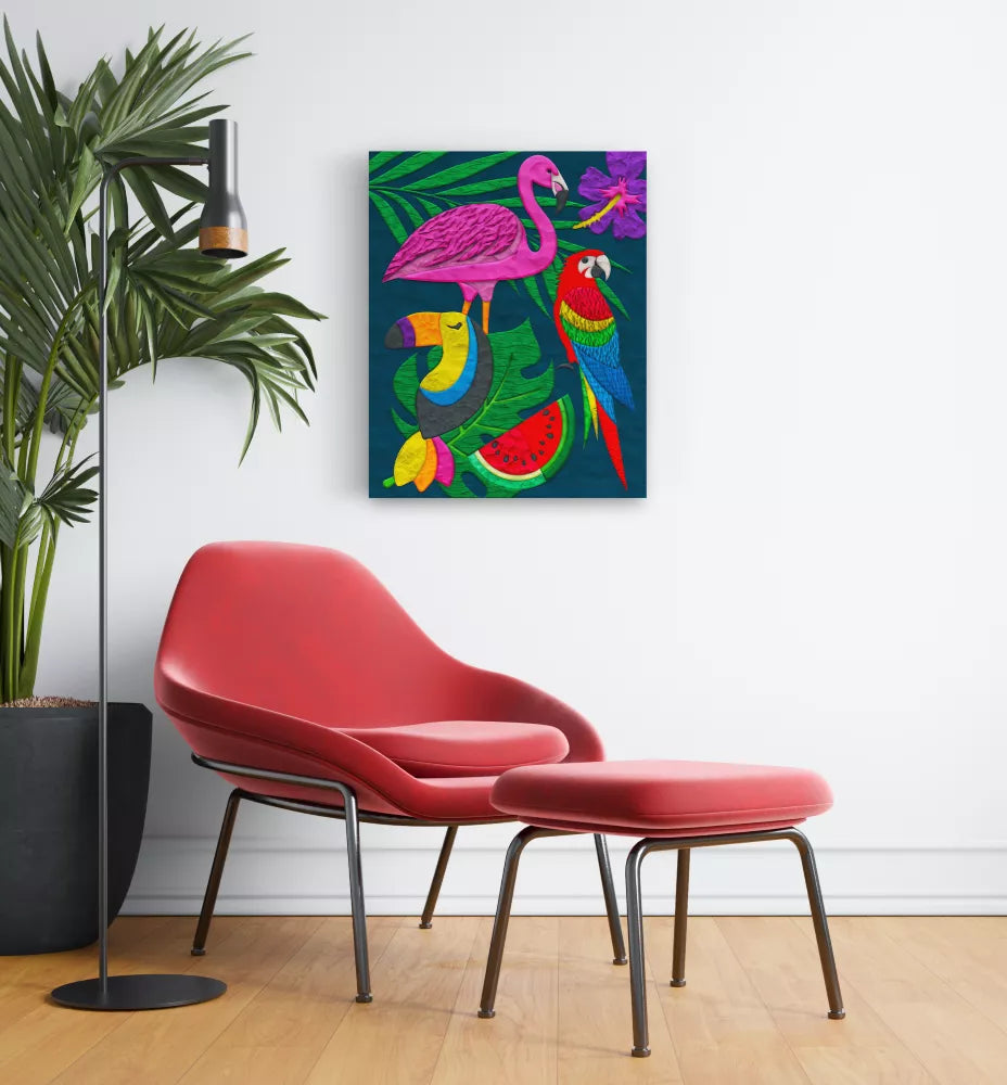 Splat Planet paveikslas iš modelino, Tropikai 30x40cm