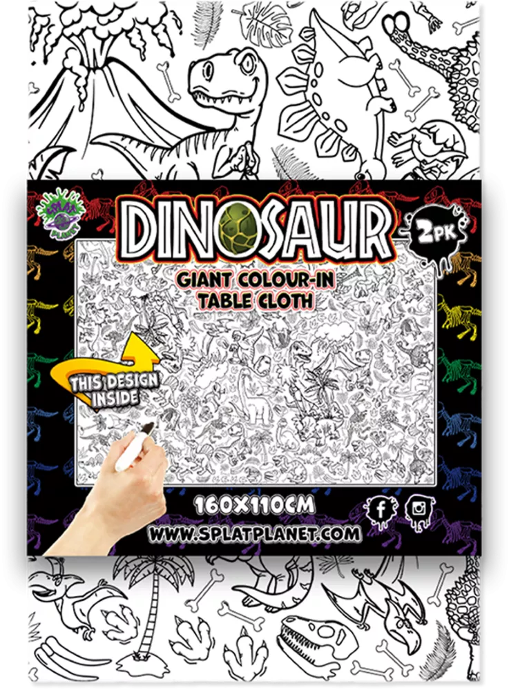 Splat Planet spalvinimo staltiesės, Dinozauras 2 vnt.
