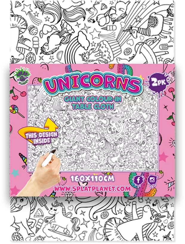 Splat Planet spalvinimo staltiesės, Vienaragis 2 vnt.