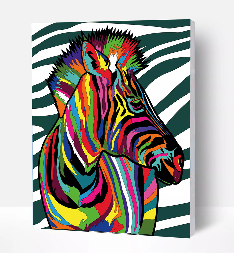 Splat Planet tapyba pagal skaičius, ZEBRAS 30x40 cm