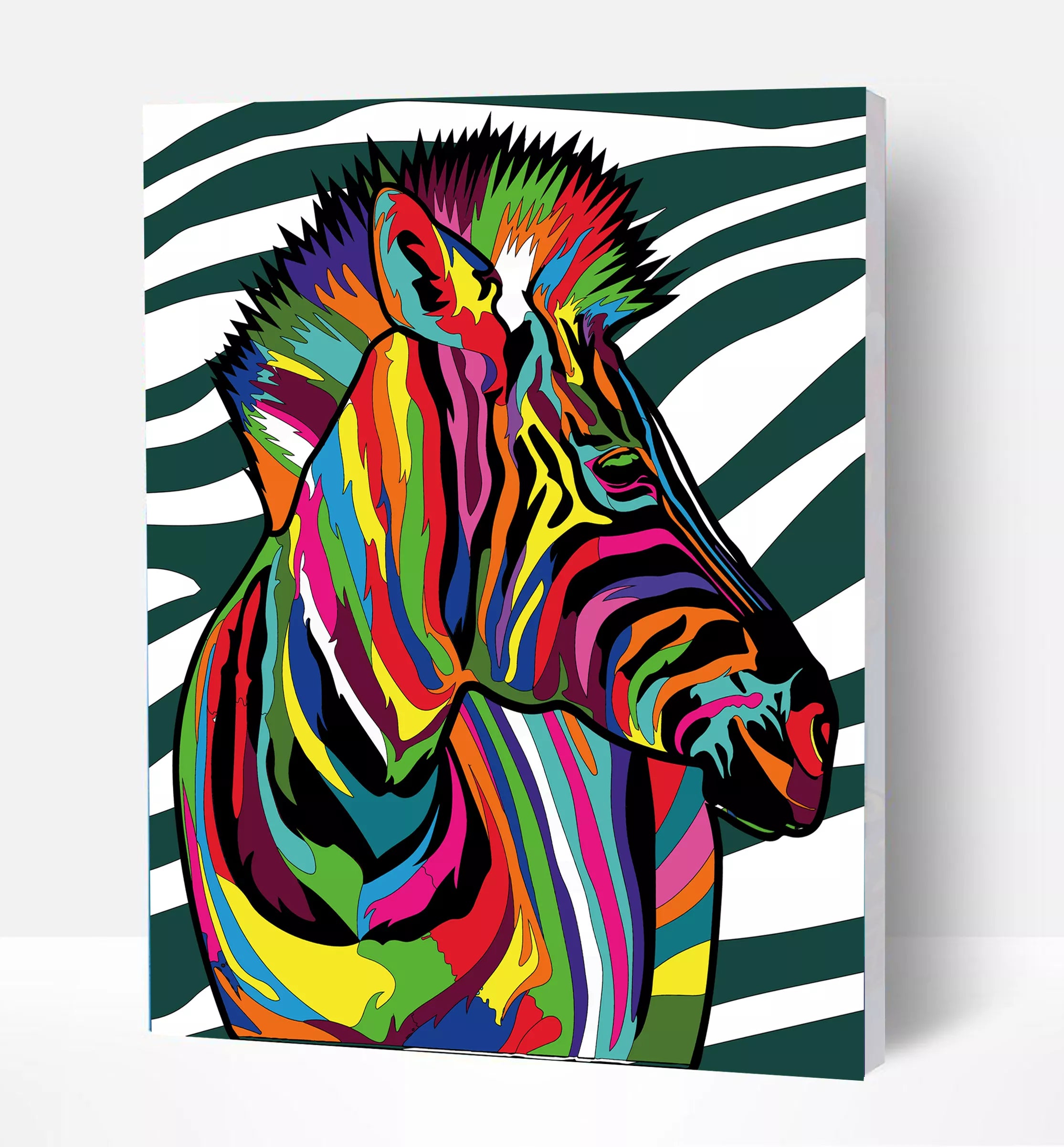 Splat Planet tapyba pagal skaičius, ZEBRAS 30x40 cm