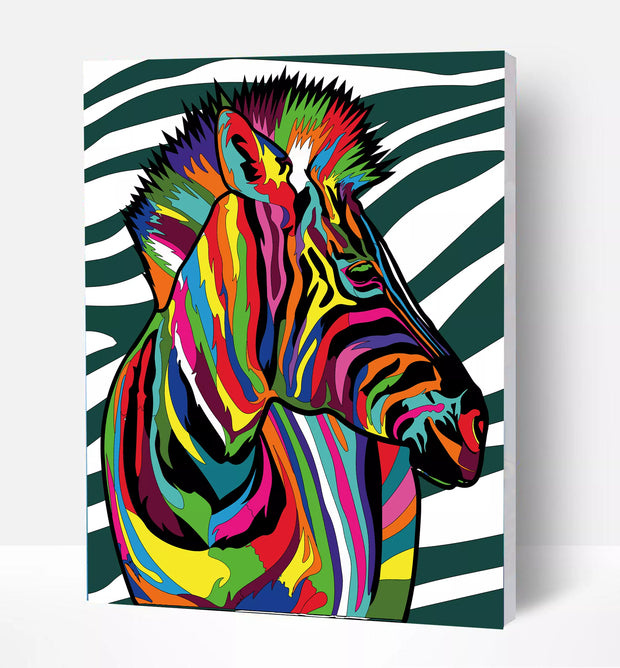 Splat Planet tapyba pagal skaičius, ZEBRAS 30x40 cm