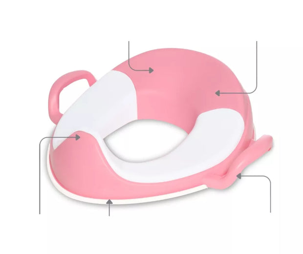 Tualeto sėdynė, Rožinė pastelė