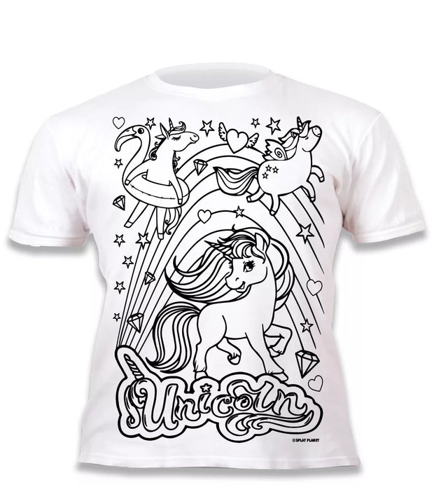 Splat Planet marškinėliai su flomasteriais, Vienaragiai