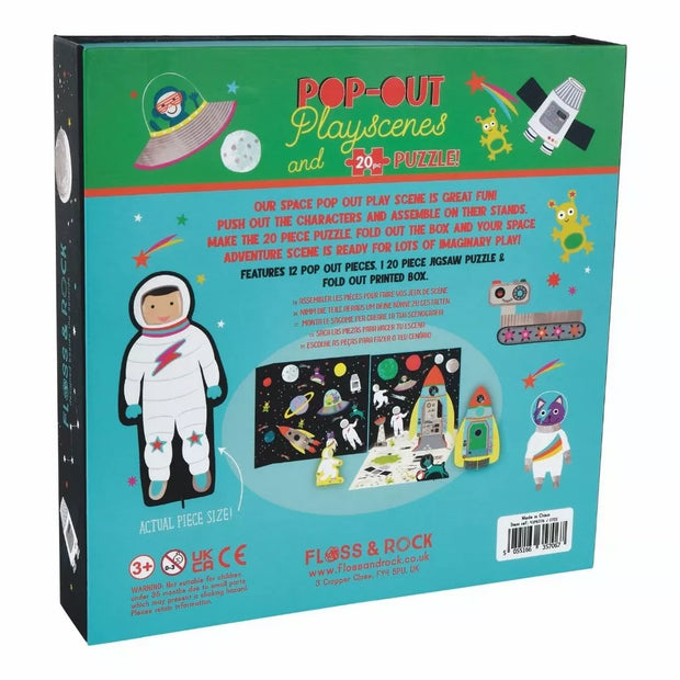 Žaidimo scena su dėlione 2in1, Kosmosas, 20 det.
