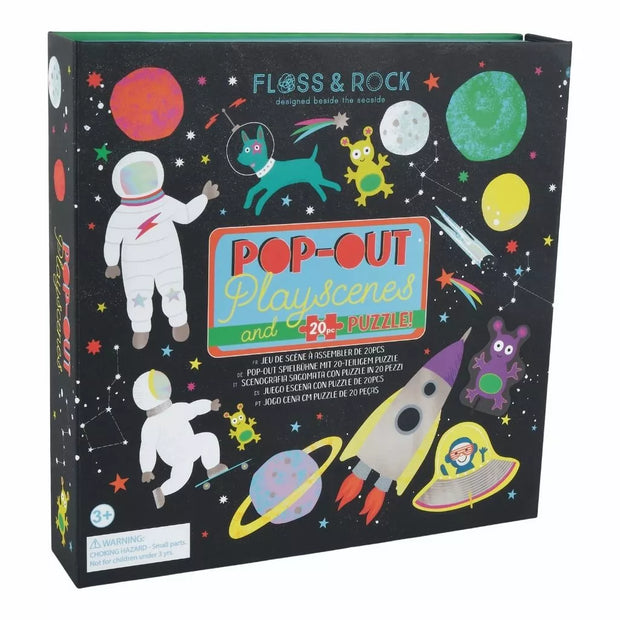 Žaidimo scena su dėlione 2in1, Kosmosas, 20 det.